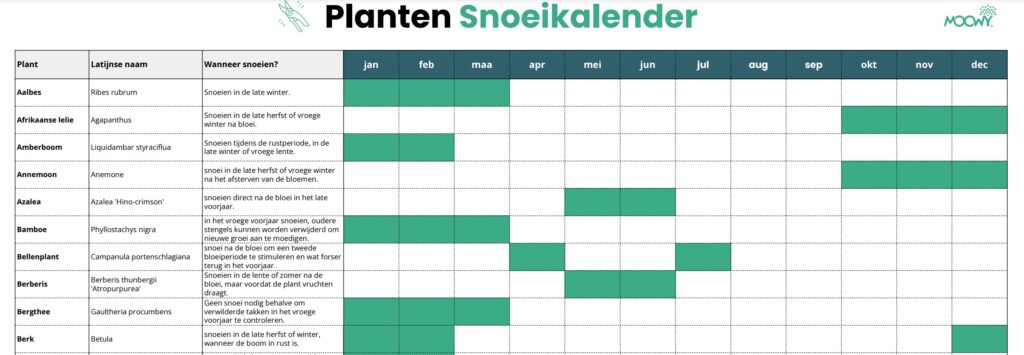 snoeikalender